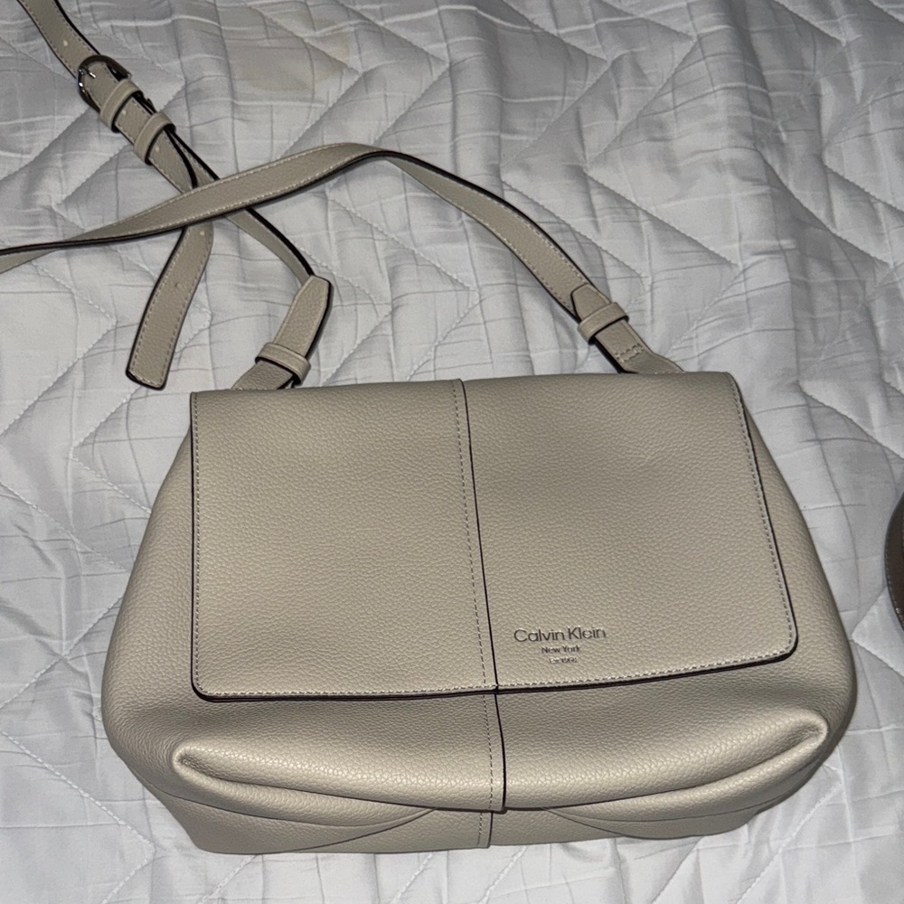 Calvin Klein Beige Shoulder Bag